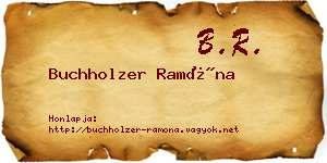Buchholzer Ramóna névjegykártya